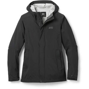 NWT REI Women’s Rainier Rain Jacket, Black, Size M